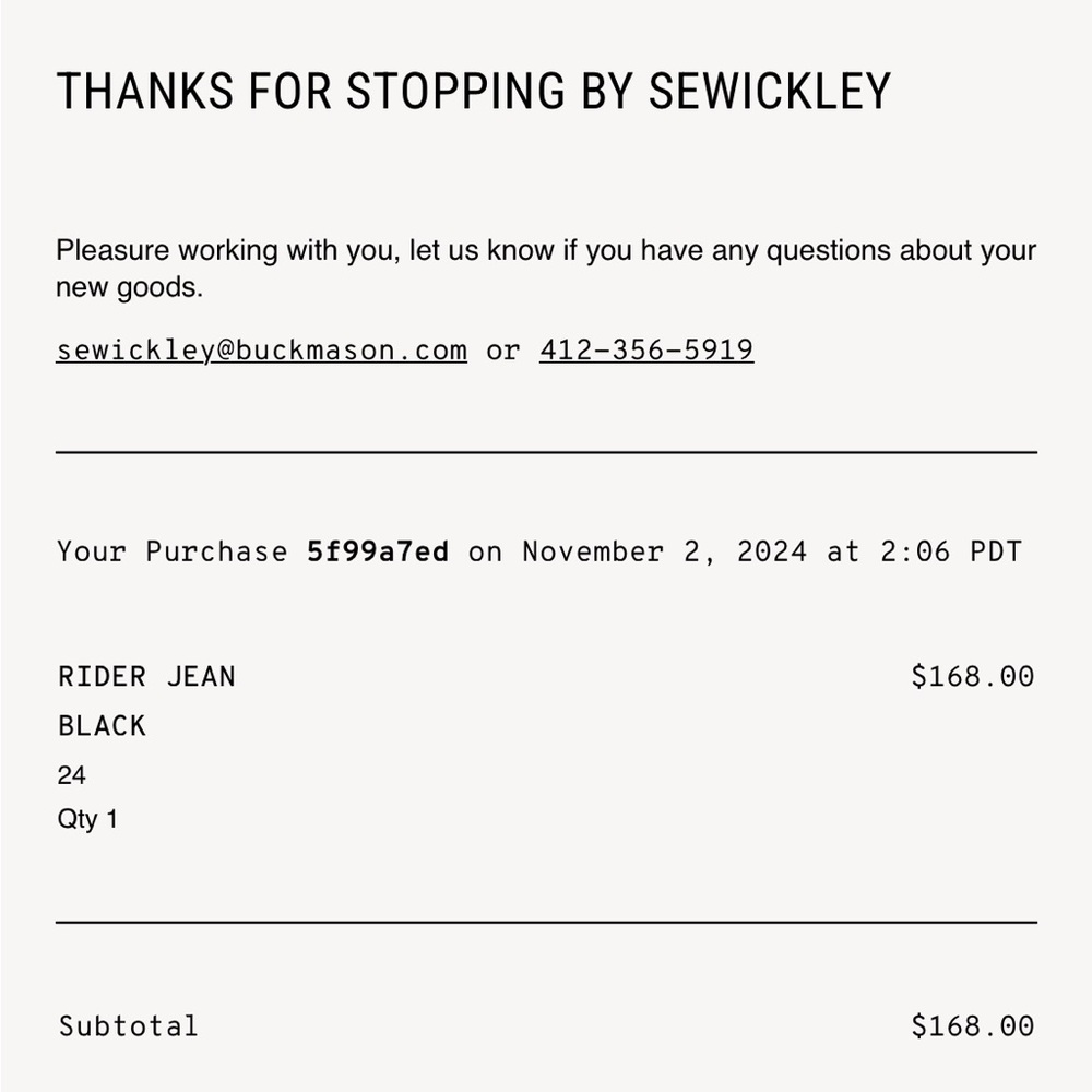 Buck Mason Rider Black Jeans - Picture 6 of 6